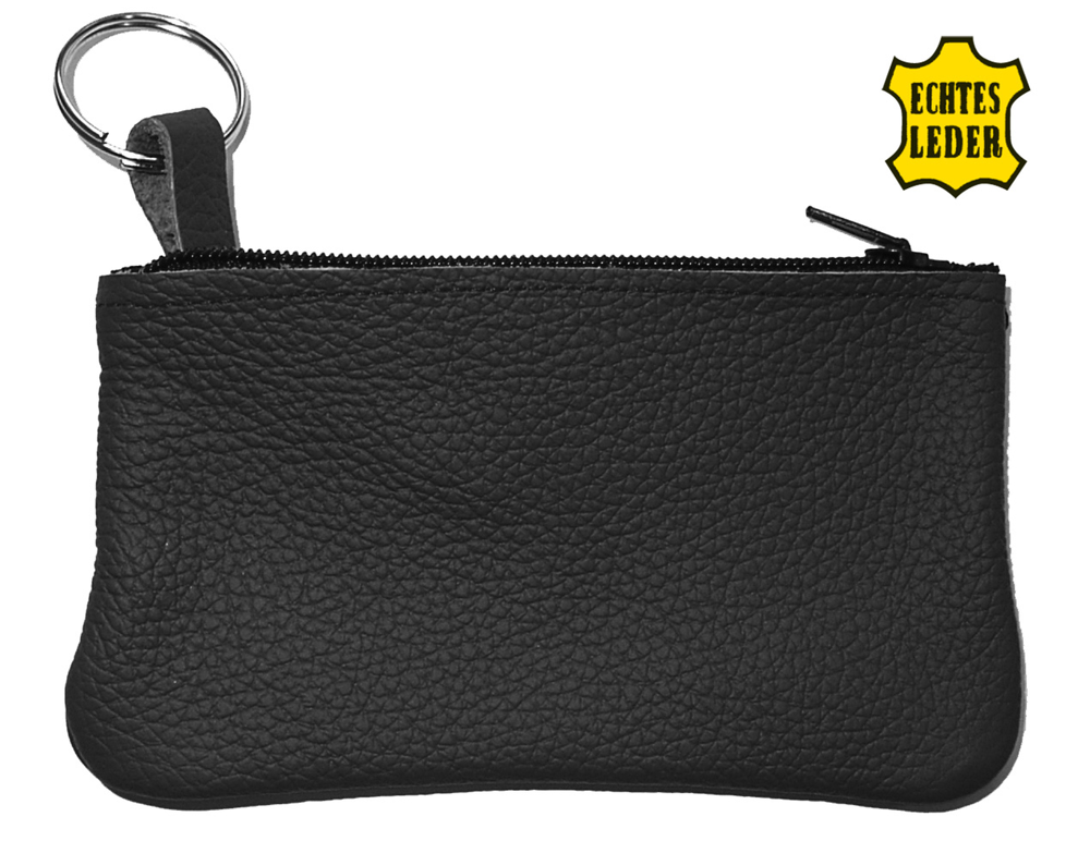 Leder-Schlüsseletui LIBOA - schwarz