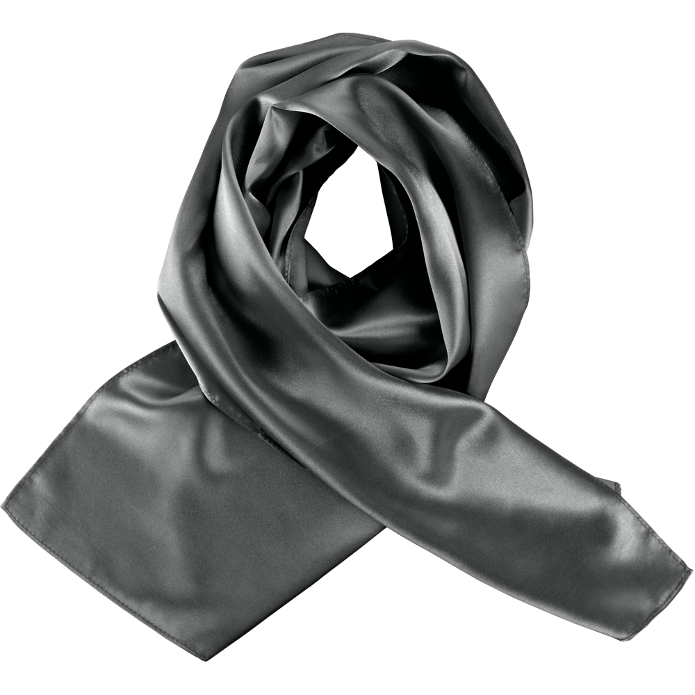 K861 - Satin HALSTUCH - Dark Grey