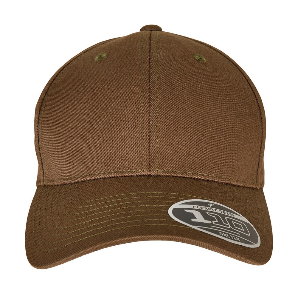 110 Curved Visor Snapback - olive