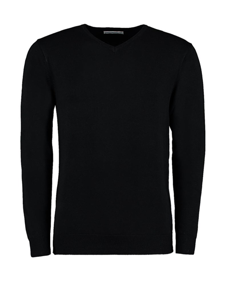 Classic Fit Arundel V Neck Sweater - Black