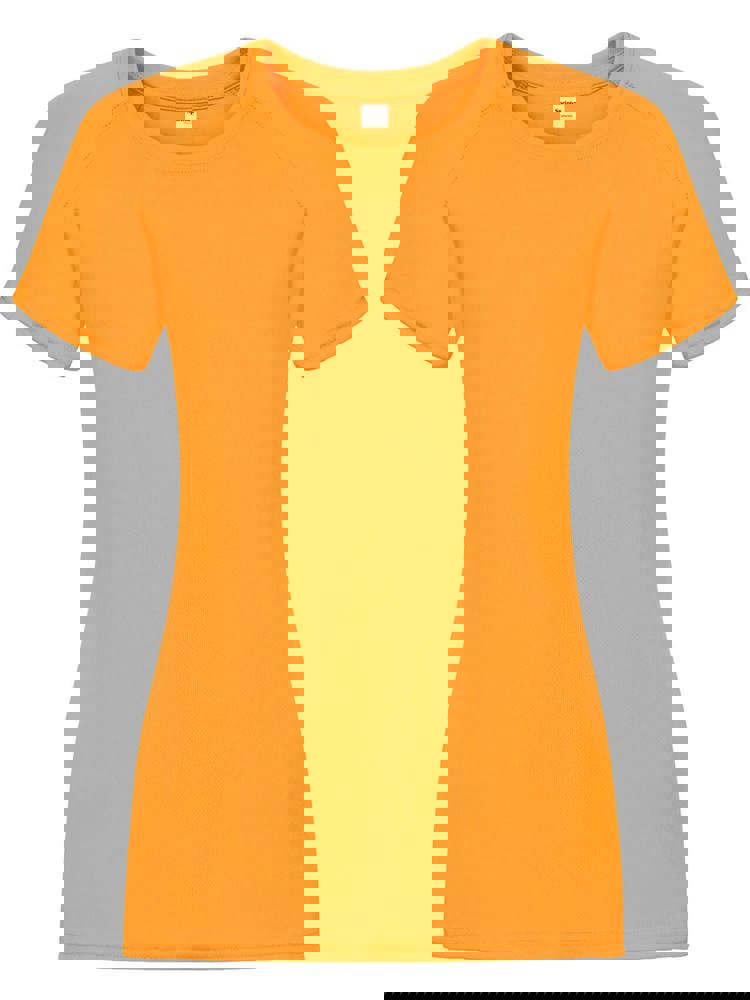 SP Run Damen-Sportshirt, 140 g/m2, 100 % Polyester - neonorange