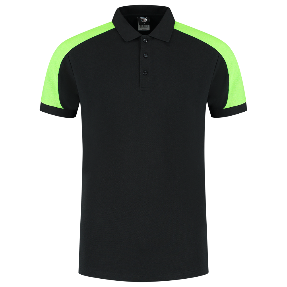 Poloshirt Bicolor Redefined - BlackLime