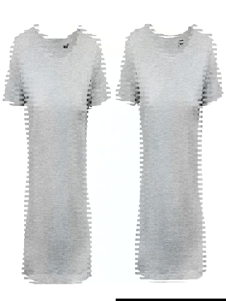 BS Moon Damen-T-Shirt, 150 g/m2, 100 % Bio-Baumwolle - Grau-meliert