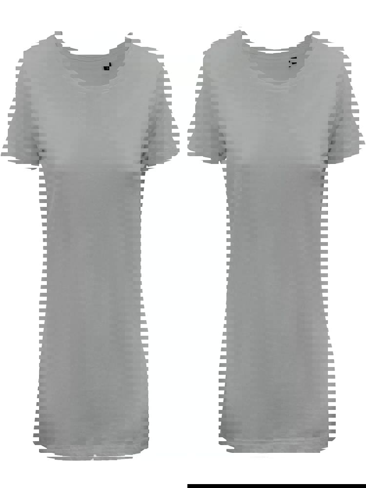 BS Moon Damen-T-Shirt, 150 g/m2, 100 % Bio-Baumwolle - grau