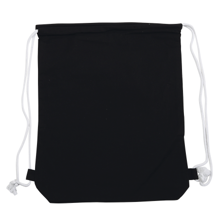 ADARE Baumwoll Rucksack farbig, 140 gr/m² - schwarz/weiss