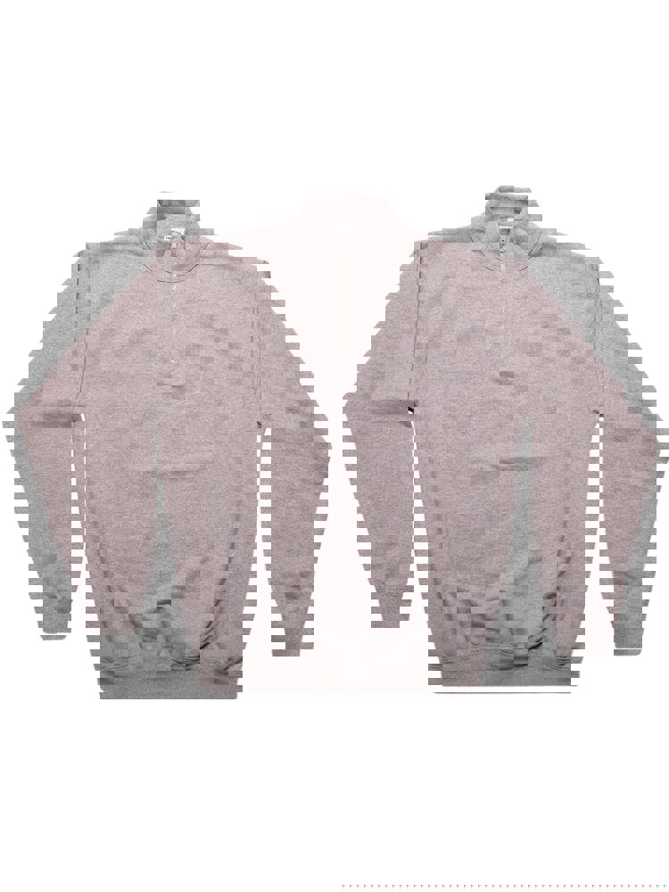 BS Ranger Pullover mit halbem Reißverschluss, 280 gr/m² - Grau-meliert (PMS Cool Grey 7C)