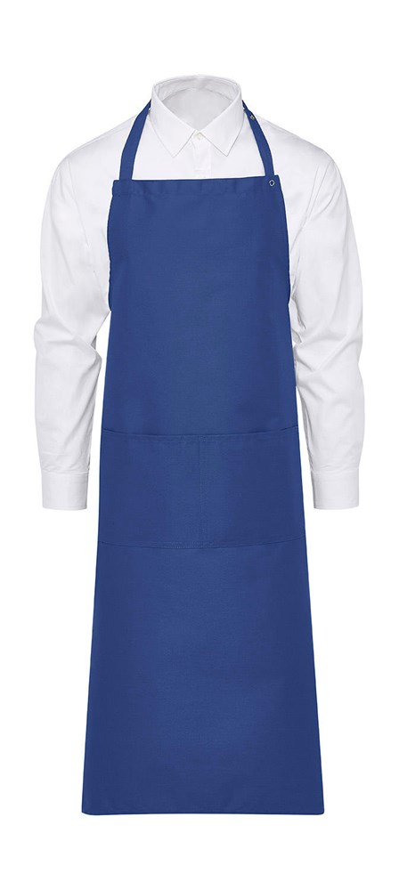 AMSTERDAM Bib Apron with Pocket - royal