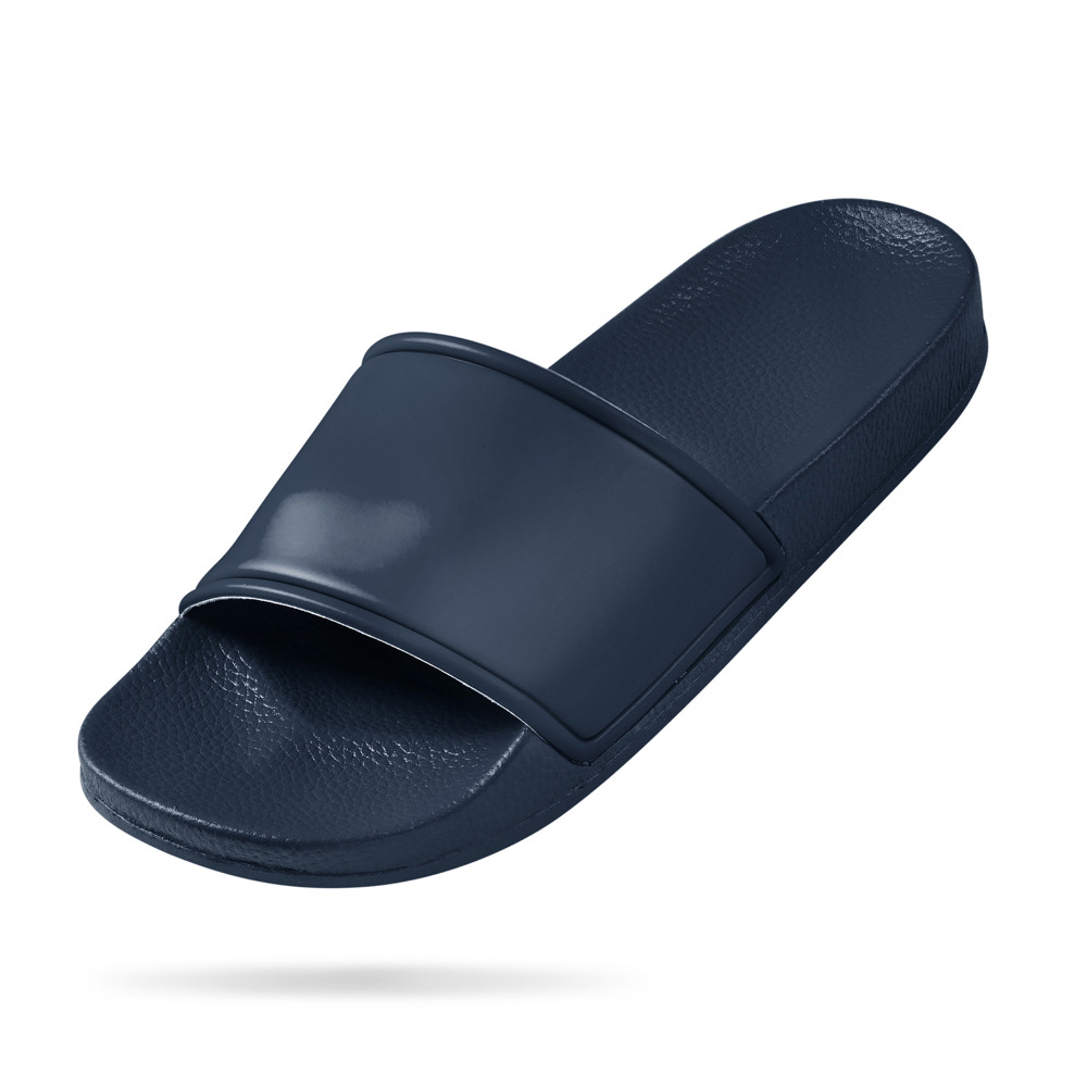 Badelatschen Unveredelt Classic Navy Blau