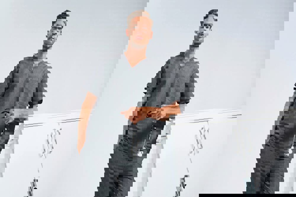 NN200 - Stretch-Tunika für Herren mit kurzen Ärmeln