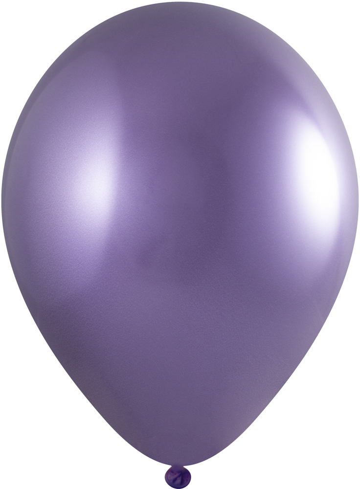 Ballons ohne Druck 90/100 cm Ø - 35 cm - 12 inch - Voilett Chrom (4770) Chroom (± PMS 8100)