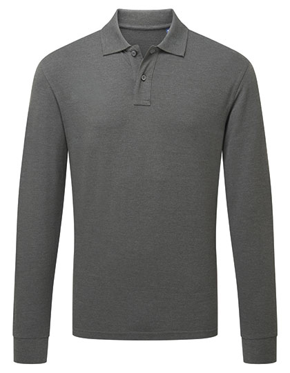 Asquith & Fox - Men´s Classic Fit Long Sleeved Polo - Charcoal