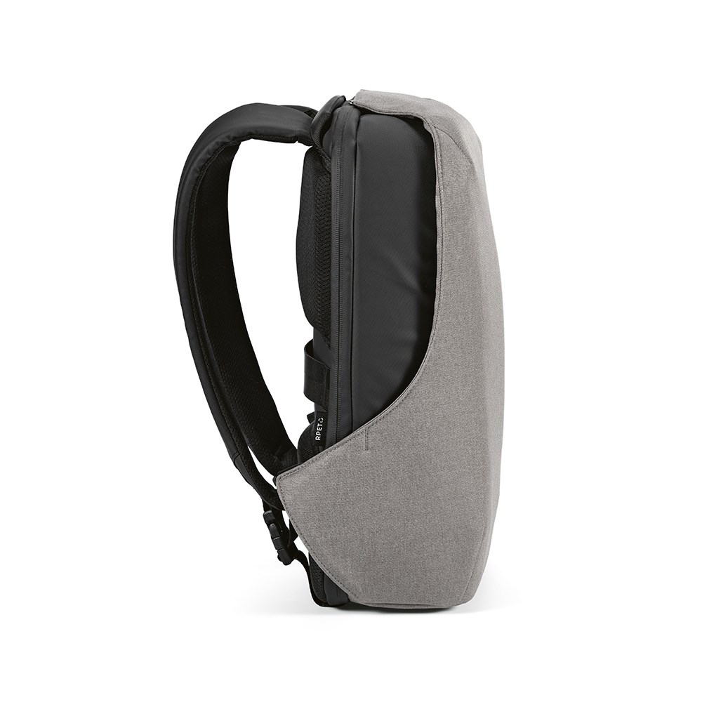 Abrantes 20L Rucksack rPET - TSA-Schloss und schnittfester Stoff - Hellgrau