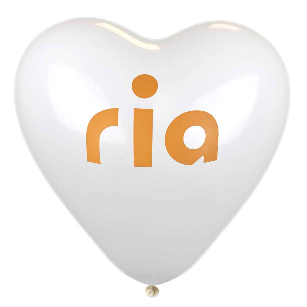 Ballons Herzform bedruckt Ø 33 cm - 11 inch