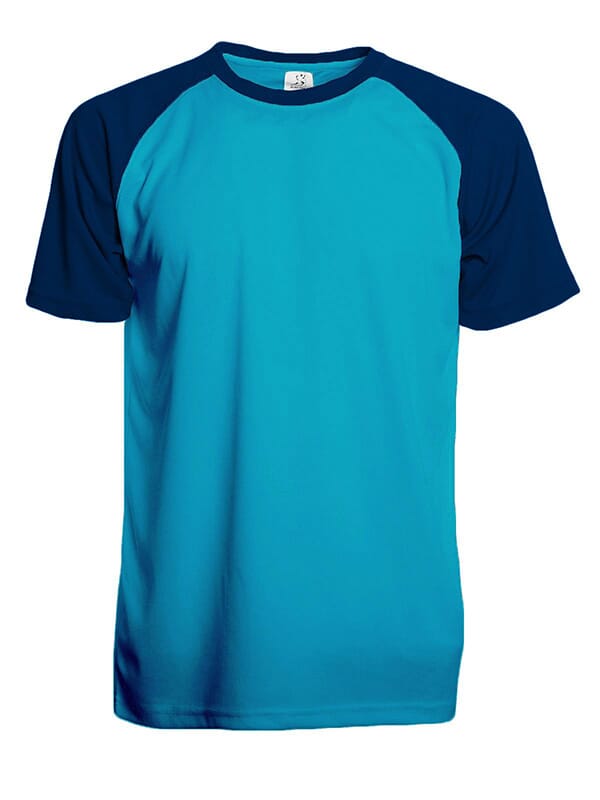 SP Trail T-Shirt, 140 gr/m2, 100% Polyester - Turquise Blue/Navy