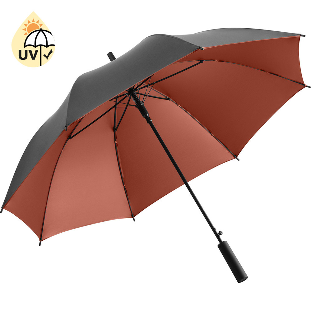 1159 AC-Stockschirm FARE® Doubleface - grau/kupfer