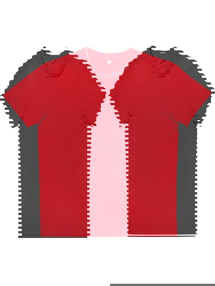 BS Moon Kinder-T-Shirt, 150 g/m2, 100 % Bio-Baumwolle - rot