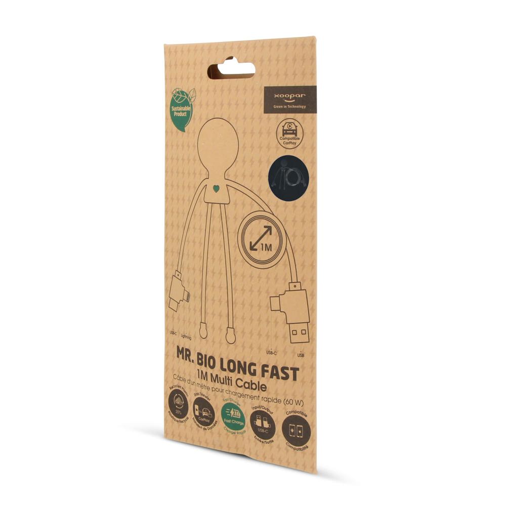 2089 | Xoopar Mr. Bio Long Power Delivery Cable with data transfer