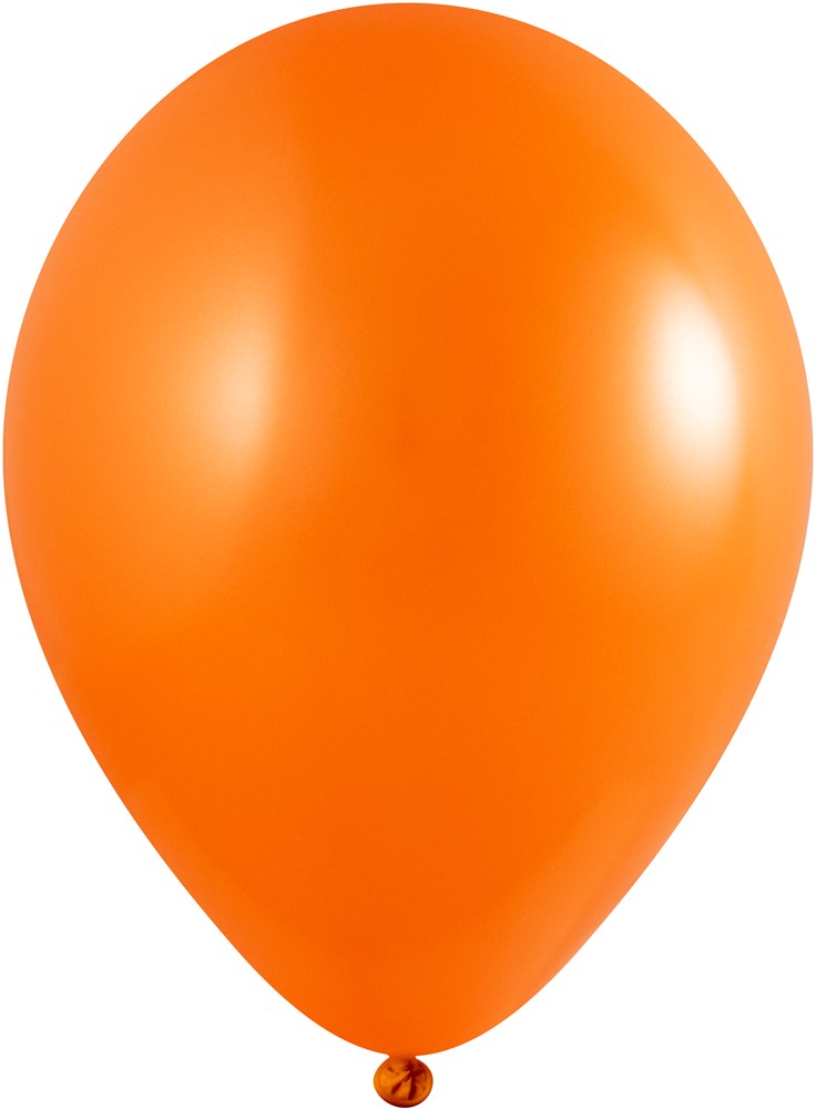Ballons ohne Druck 85/95 cm - Ø 33 cm - 11 inch - Orange Metallic (2420) (± PMS 021)