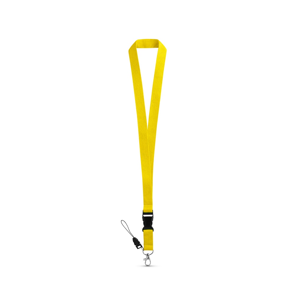 ANQUETIL. Lanyard aus Polyester - gelb