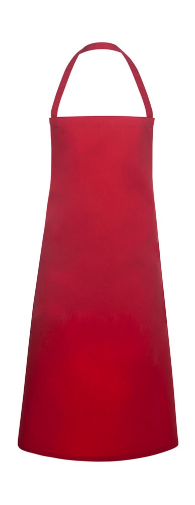 Basic Bib Apron Pinafore - Red