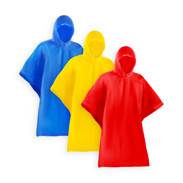 REGENPONCHO DAMPER S/EINHEITSGRÖSSE RED