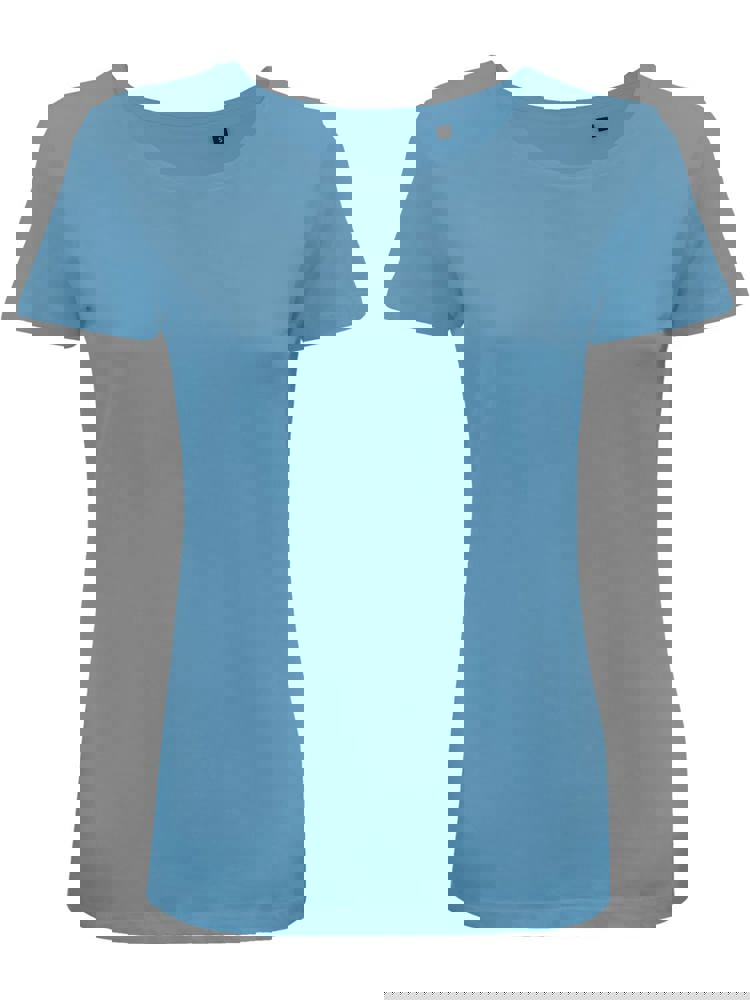 BS Moon Damen-T-Shirt, 150 g/m2, 100 % Bio-Baumwolle - mittelblau