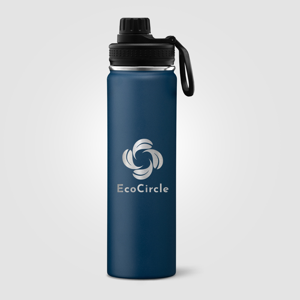 Alaska - 710 ml Edelstahlflasche - Doppelwandig - Marineblau (#003B5C)