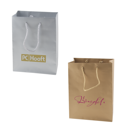 Glänzende Papiertasche, 220x290x100 mm