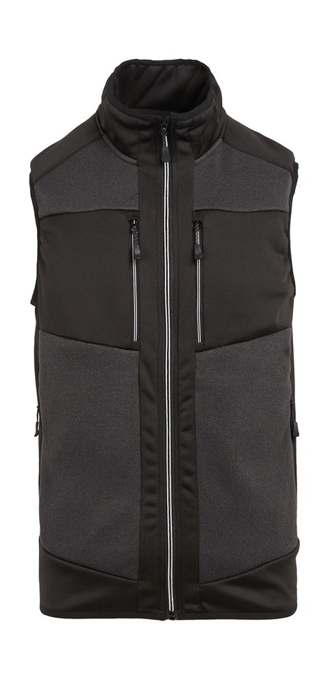 E-Volve Stretch Hybrid Midlayer Bodywarmer - Ash/Black