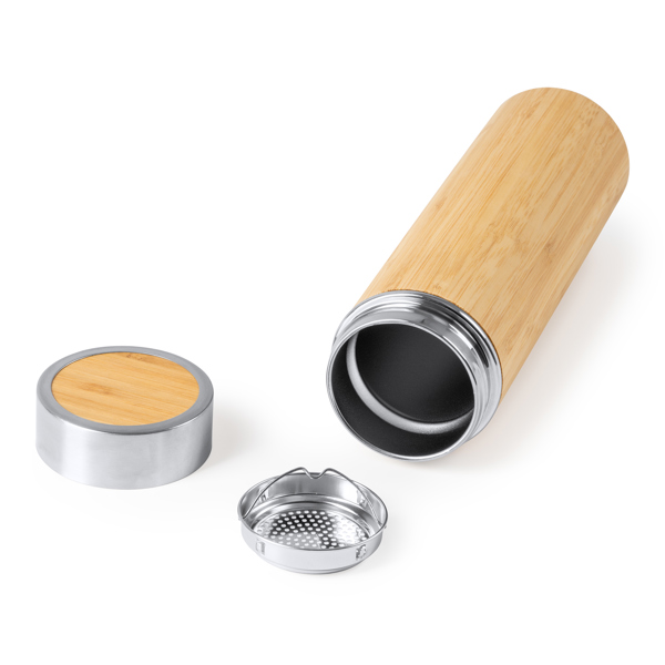 BAMBUS-WASSERFLASCHE KINATA S/EINHEITSGRÖSSE GREIGE