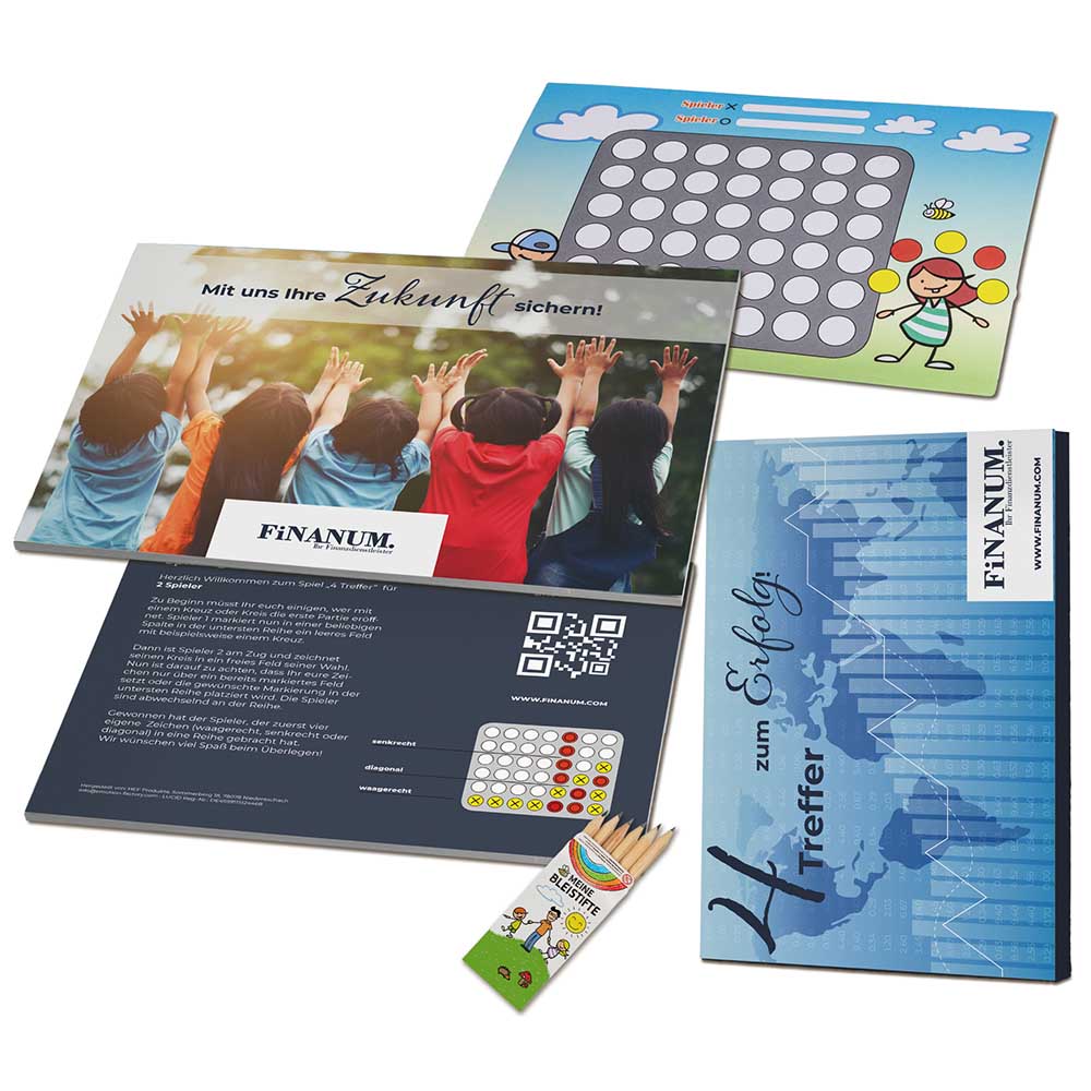 4 Treffer - Set - individuell - Digitaldruck 4/0-c