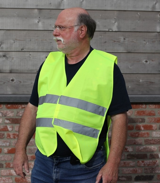P920 - Fluo Sicherheitsjacke mit elastischem Band