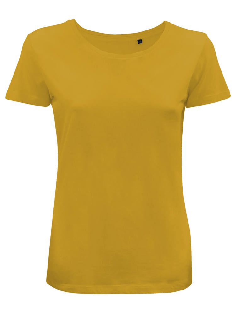 BS Moon Damen-T-Shirt, 150 g/m2, 100 % Bio-Baumwolle - Senfgelb