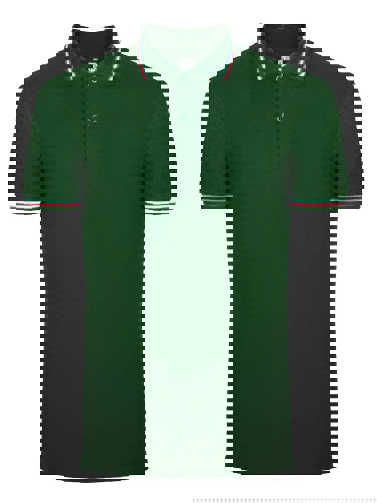 BS Italy Polo, 200 g/m2, 100 % Baumwolle - Flaschengrün (PMS 2411C)