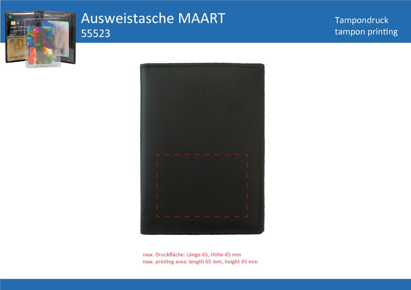 Ausweistasche MAART mit Schwenkfach