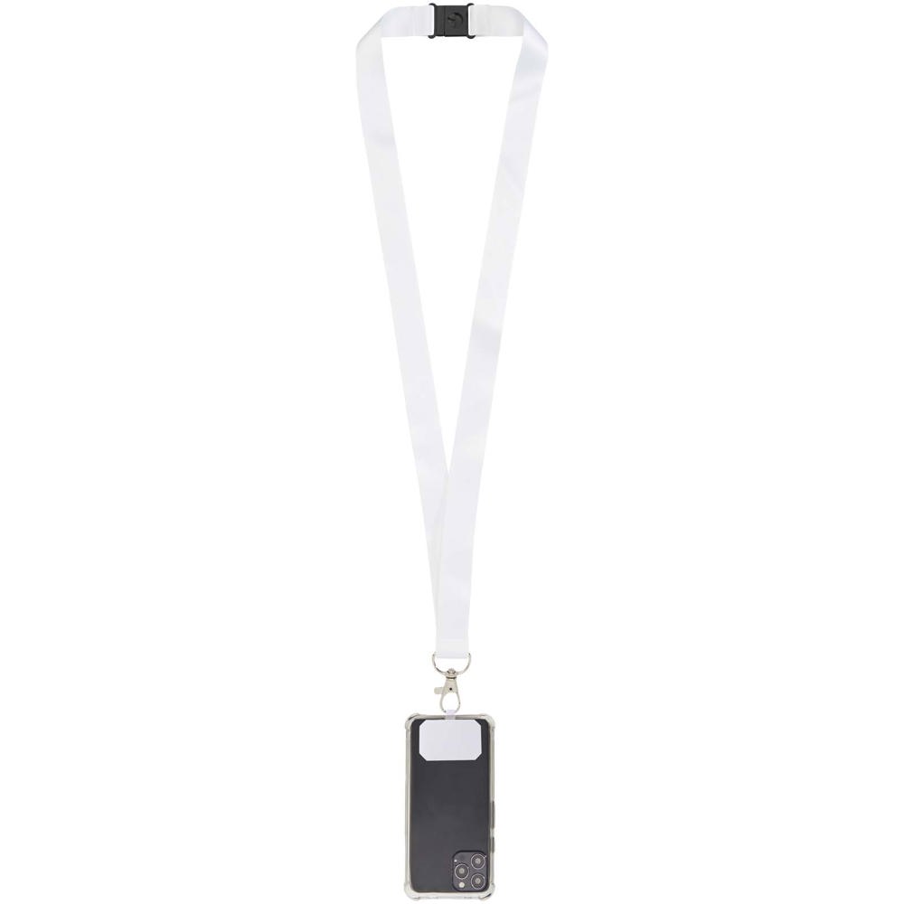 Addie RPET Sublimation Lanyard mit Telefonhalterung und Sicherheitsverschluss