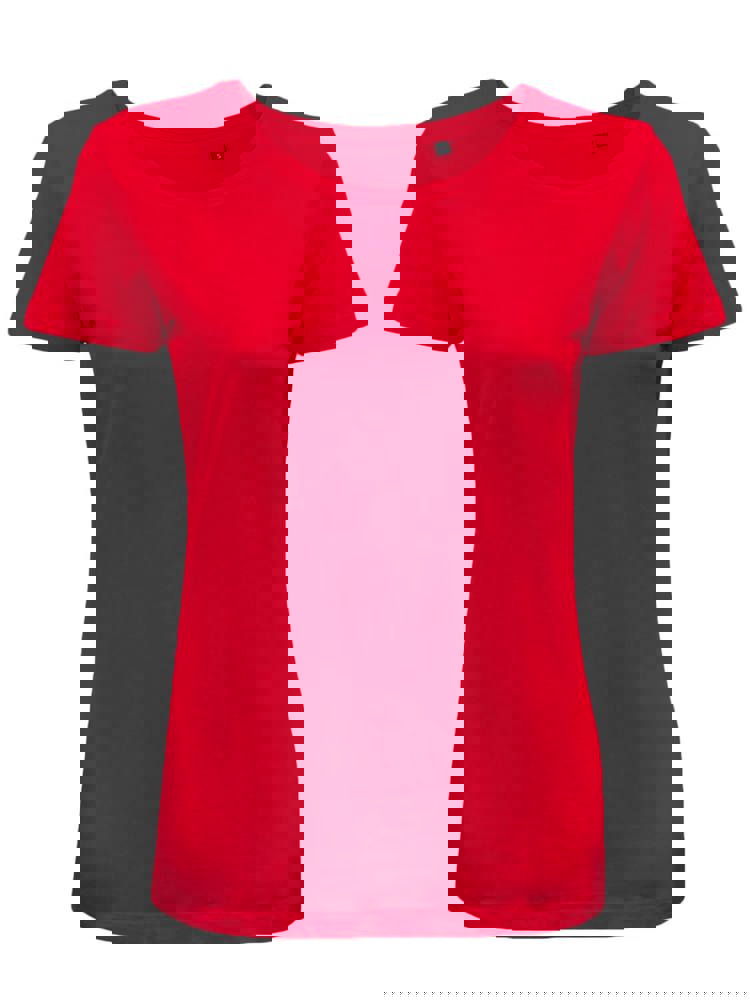 BS Moon Damen-T-Shirt, 150 g/m2, 100 % Bio-Baumwolle - rot