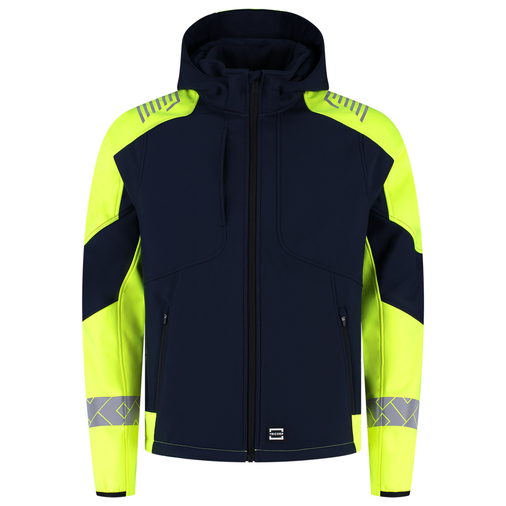 Softshelljacke Kapuze Reflective Redefined - InkFluoryellow
