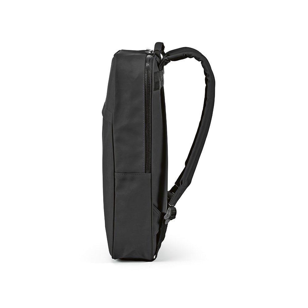 Amsterdam 16L Rucksack aus rPU uns rPET. Laptops bis 17" - Schwarz