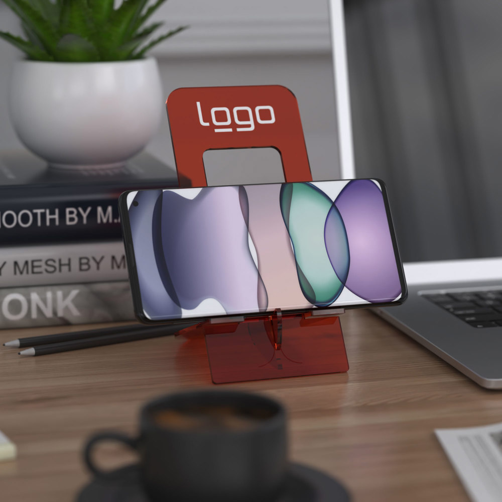 2 in 1 Handyständer flipster® - Acrylorange