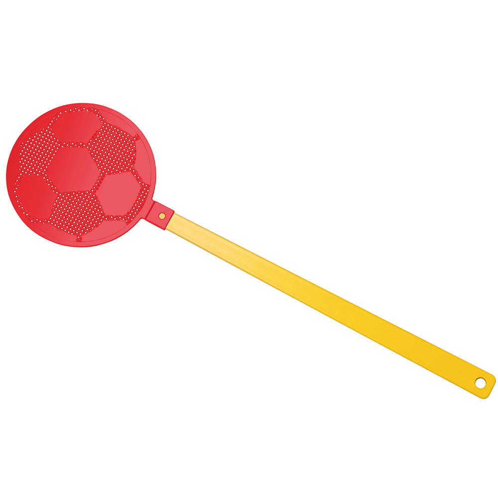 Fliegenklatsche "Fußball" - gelb/rot