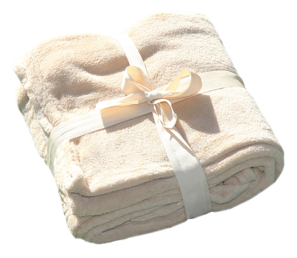 Coral-Decke 150 x 130 cm - camel